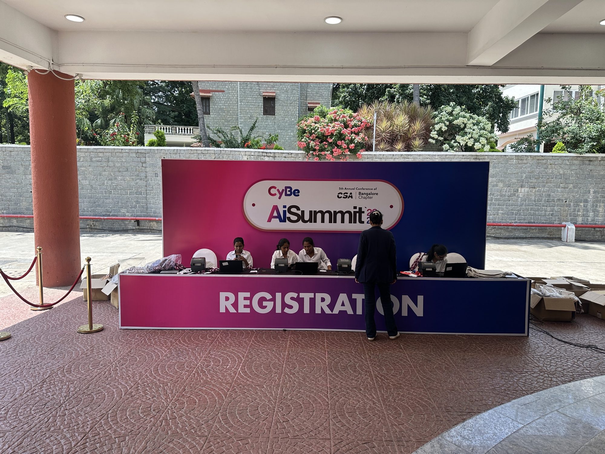 CyBe AiSummit 2026: Registration desk