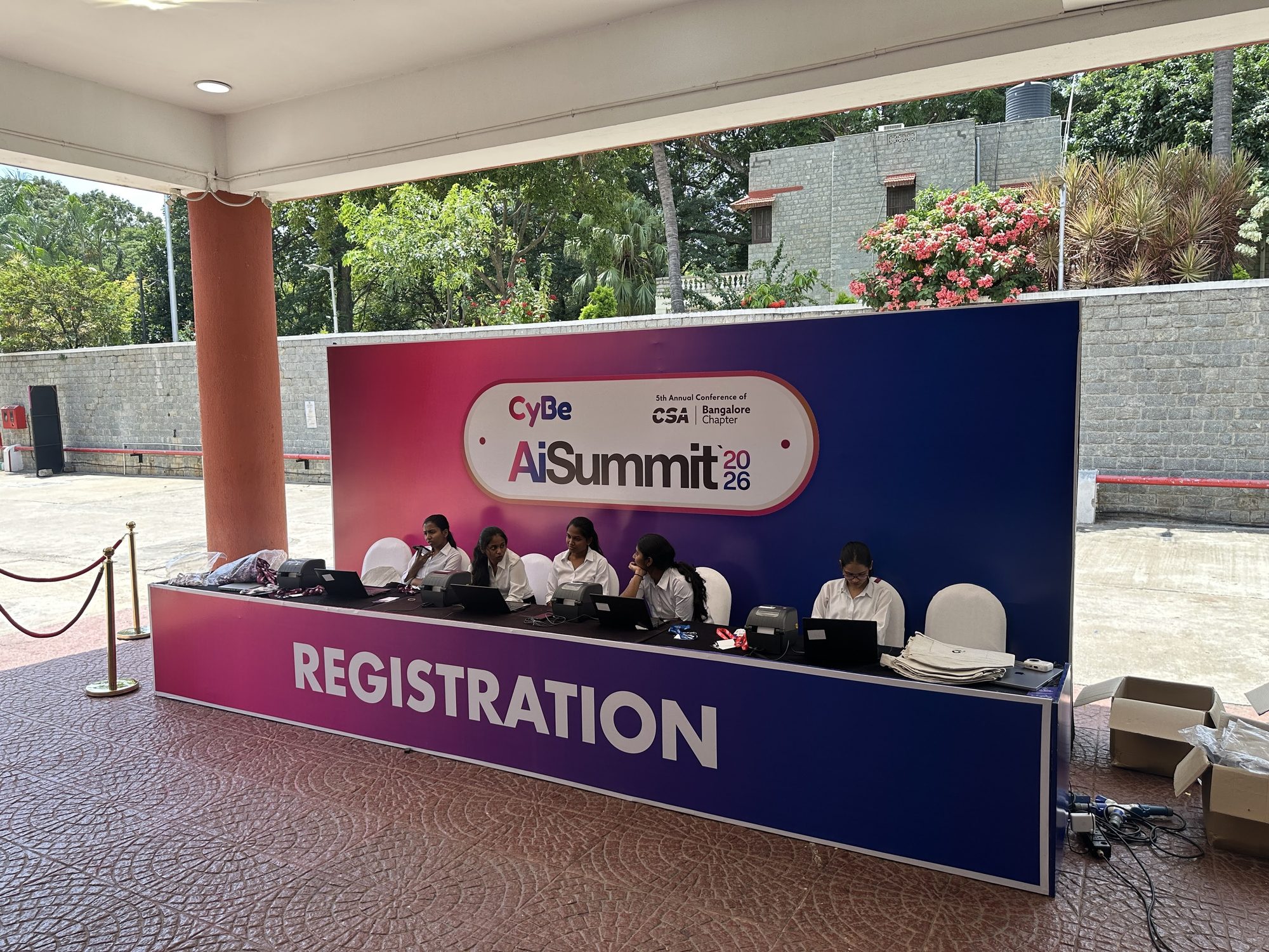 CyBe AiSummit 2026: Registration desk
