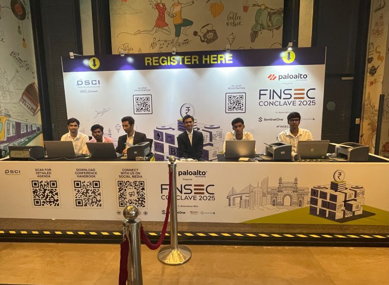 FINSEC Conclave 2025: Registration desk