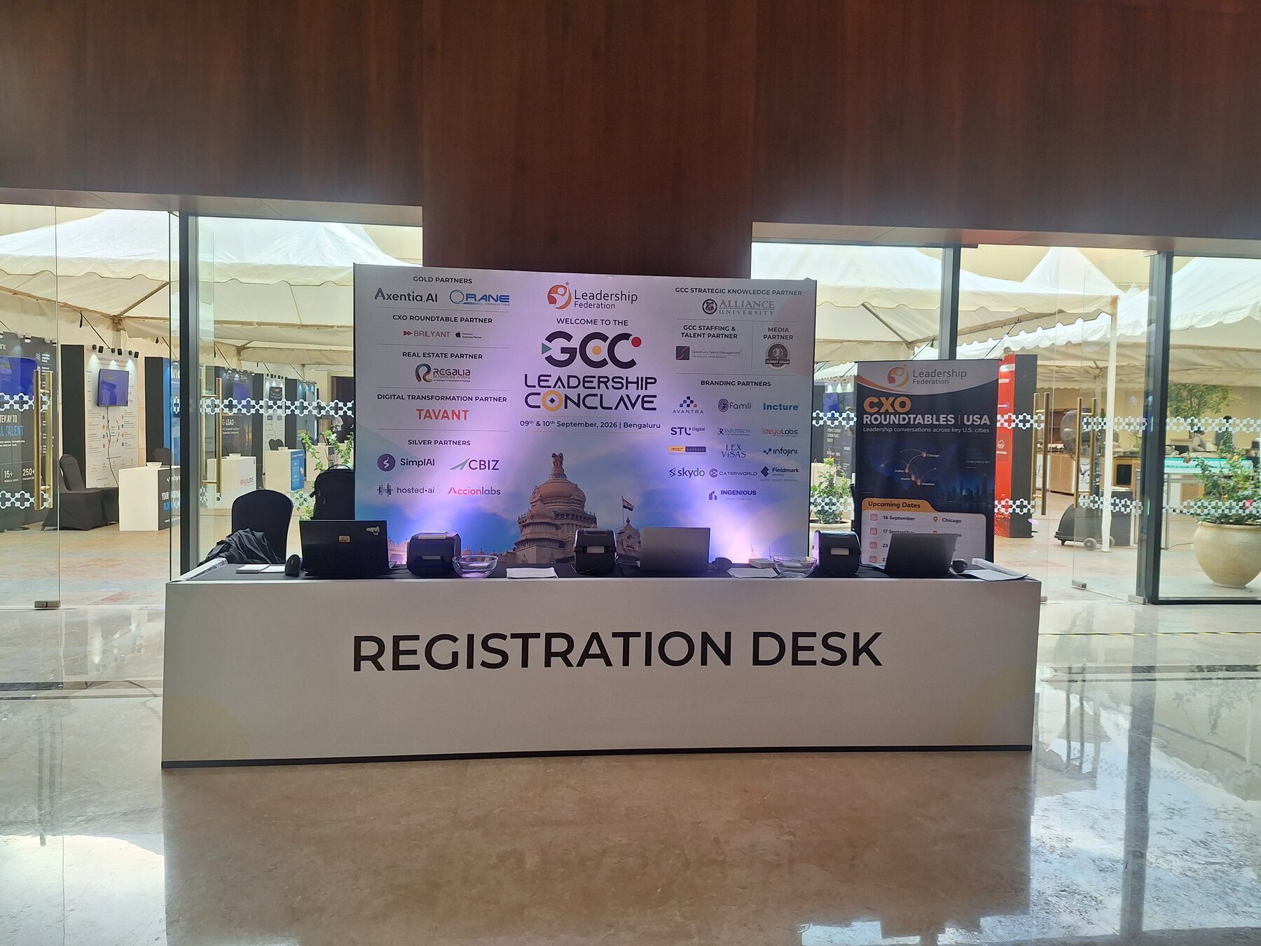 GCC Leadership Conclave: Registration desk