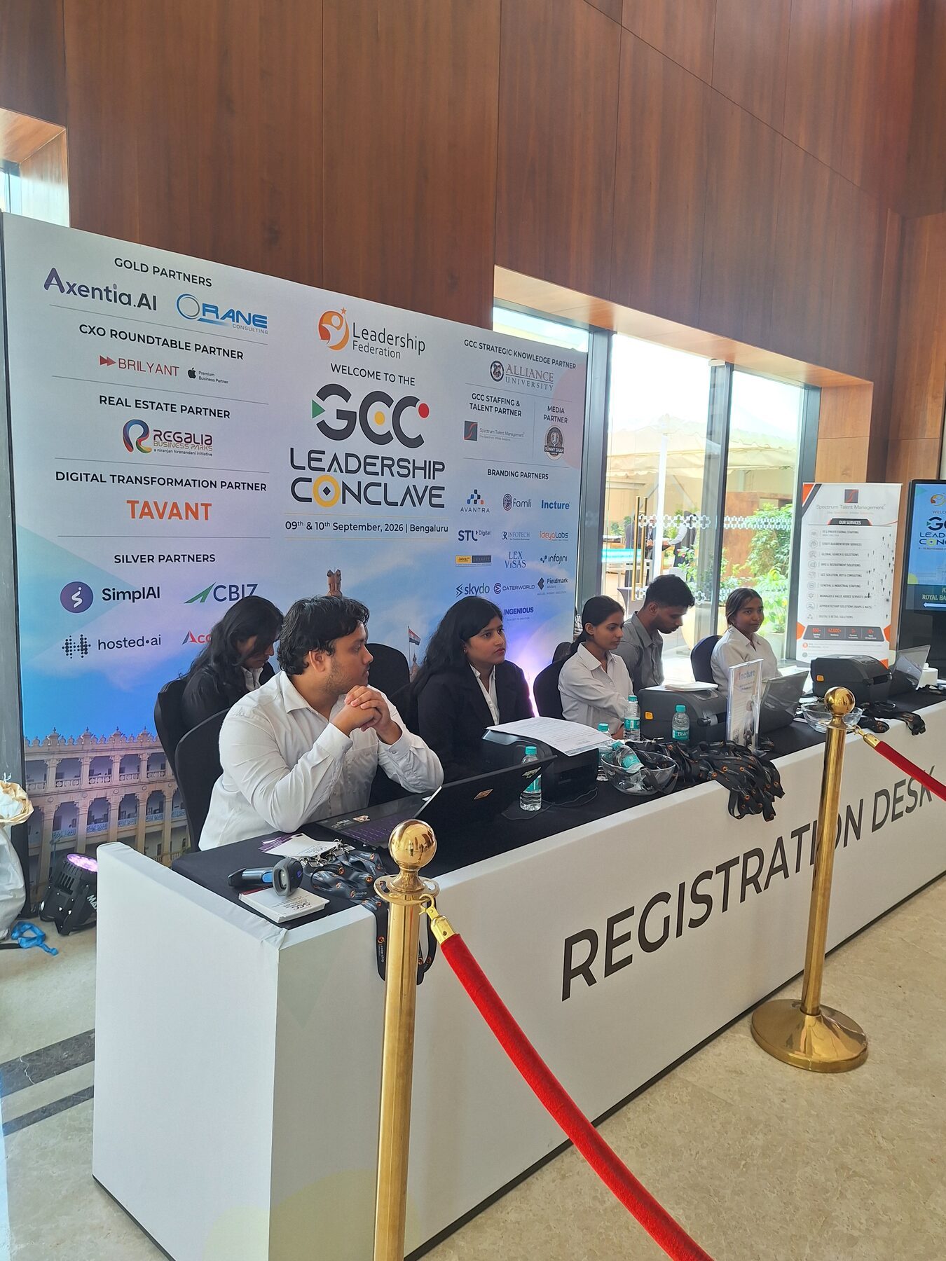 GCC Leadership Conclave: Registration desk